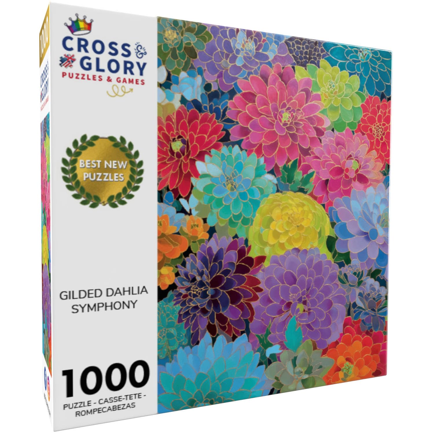 Amazon.com: Cross & Glory – Gilded Dahlia Symphony – 1000 Piece